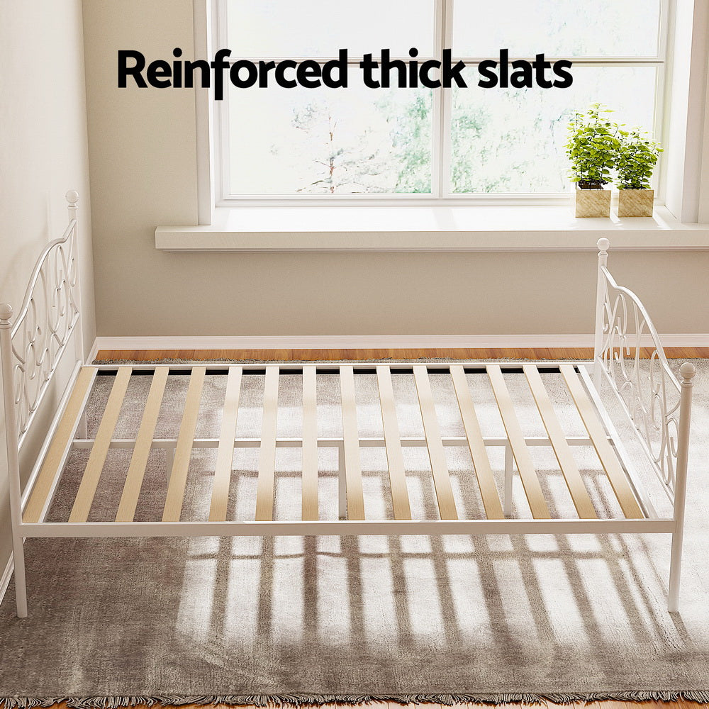 Artiss Bed Frame Queen Size Metal Bed Frame GROA-Furniture &gt; Bedroom &gt; Beds &amp; Bed Frames-PEROZ Accessories