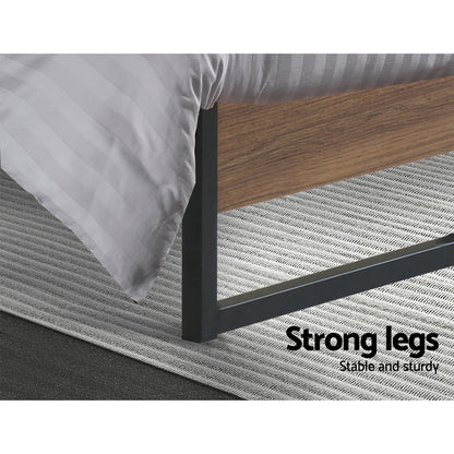 Artiss Bed Frame Metal Frame Bed Base OSLO - Single-Bed Frames-PEROZ Accessories