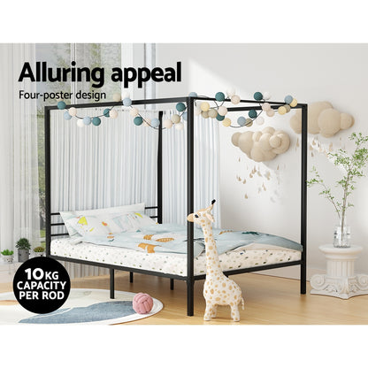 Artiss Bed Frame Queen Size Metal Frame POCHY-Furniture &gt; Bedroom-PEROZ Accessories