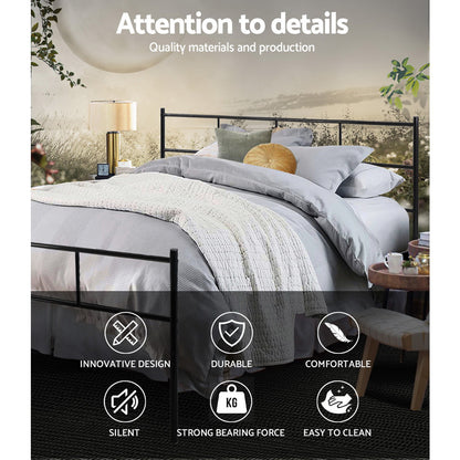 Artiss Bed Frame Queen Metal Bed Frames SOL-Bed Frames-PEROZ Accessories