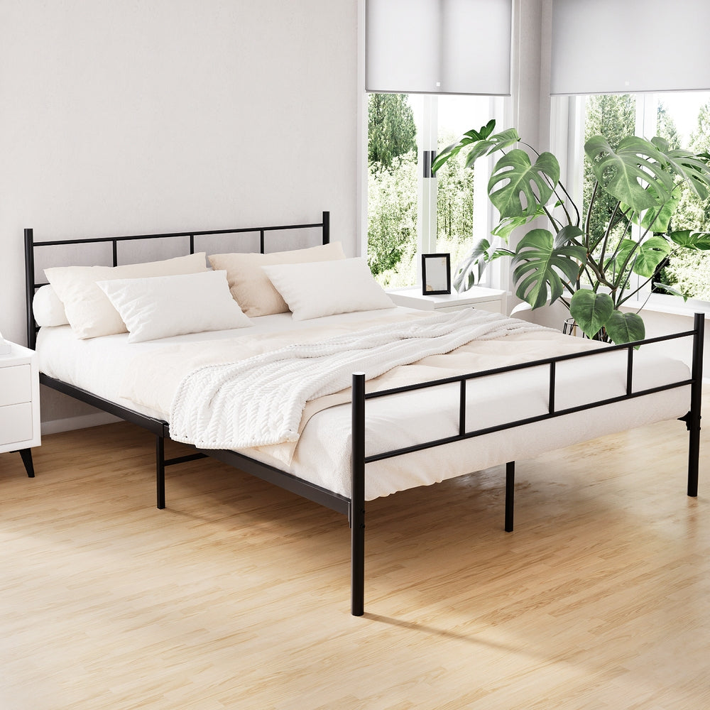 Artiss Bed Frame Queen Metal Bed Frames SOL-Bed Frames-PEROZ Accessories