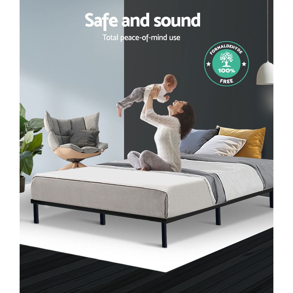 Artiss Bed Frame Double Size Metal Frame TED-Bed Frames-PEROZ Accessories
