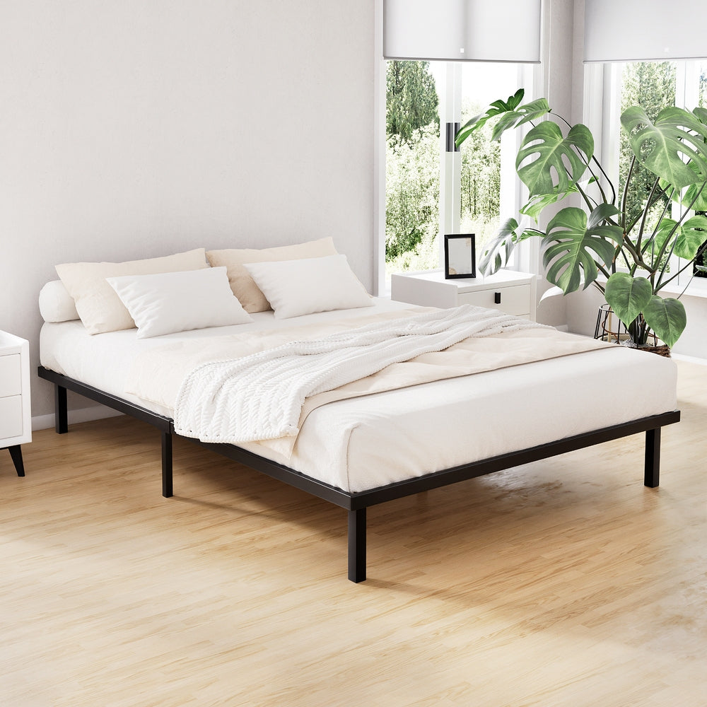 Artiss Bed Frame Double Size Metal Frame TED-Bed Frames-PEROZ Accessories