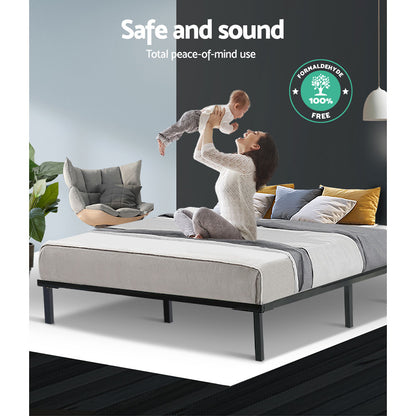 Artiss Bed Frame Queen Size Metal Frame TED-Bed Frames-PEROZ Accessories