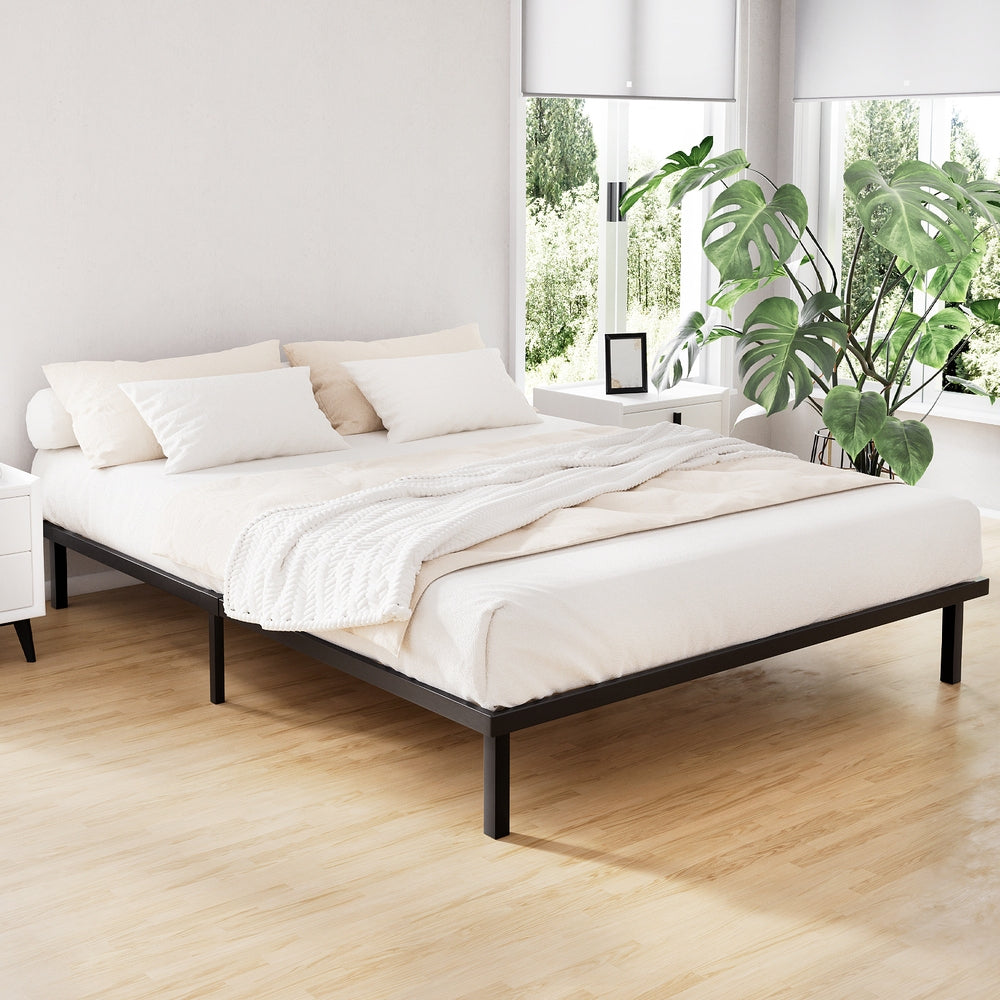 Artiss Bed Frame Queen Size Metal Frame TED-Bed Frames-PEROZ Accessories