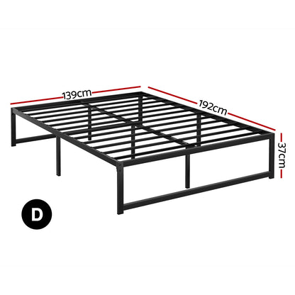 Artiss Bed Frame Double Size Metal Frame TINO-Furniture &gt; Bedroom-PEROZ Accessories
