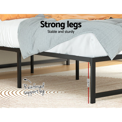 Artiss Bed Frame Queen Size Metal Frame TINO-Furniture &gt; Bedroom-PEROZ Accessories