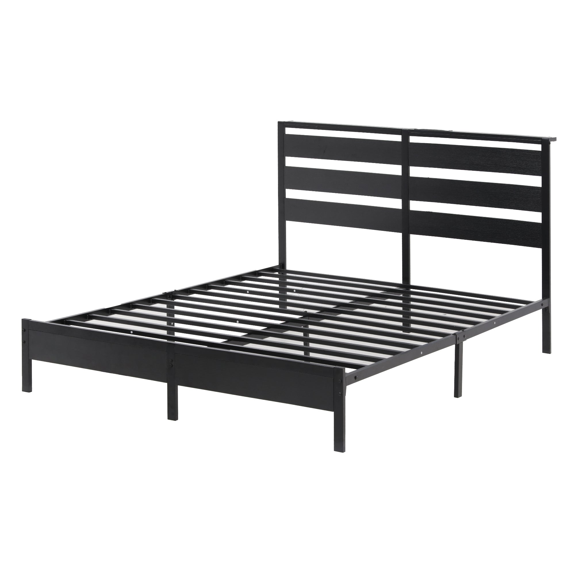 Artiss Bed Frame Queen Size LED Metal Bed Base with Charging Station-Furniture > Bedroom > Beds &amp; Bed Frames-PEROZ Accessories