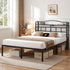 Artiss Bed Frame Double Size with Charging Station WAVE-Furniture > Bedroom > Beds & Bed Frames-PEROZ Accessories