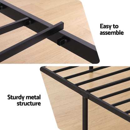 Artiss Bed Frame Single Size with Charging Station WAVE-Furniture > Bedroom > Beds &amp; Bed Frames-PEROZ Accessories