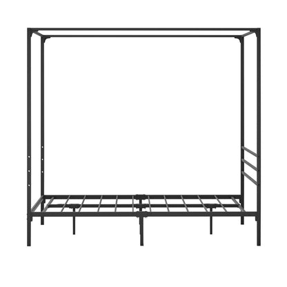 Oikiture Metal Canopy Bed Frame Double Size Platform-Metal Bed Frames-PEROZ Accessories