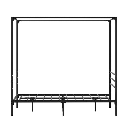 Oikiture Metal Canopy Bed Frame Single Size Platform-Metal Bed Frames-PEROZ Accessories