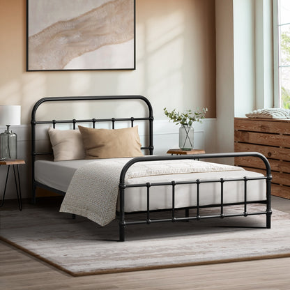 Oikiture Metal Bed Frame King Single Size Bed Base Platform-Metal Bed Frames-PEROZ Accessories