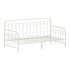 Oikiture Metal Daybed Frame Single Size Sofa Bed Steel Slat Beige-Metal Bed Frame-PEROZ Accessories