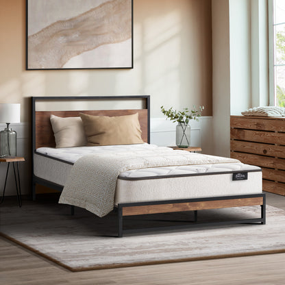 Oikiture Metal Bed Frame King Single Beds Platform with Mattress-Bed Frame-PEROZ Accessories