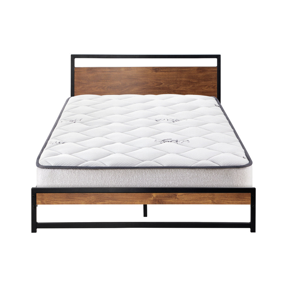 Oikiture Metal Bed Frame King Single Beds Platform with Mattress-Bed Frame-PEROZ Accessories