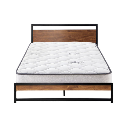 Oikiture Metal Bed Frame King Single Beds Platform with Mattress-Bed Frame-PEROZ Accessories