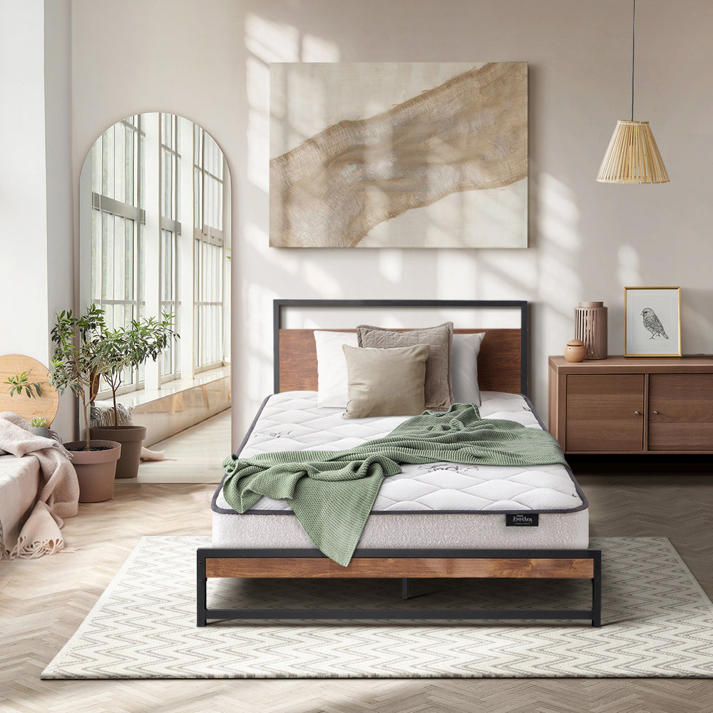 Oikiture Metal Bed Frame King Single Beds Platform with Mattress-Bed Frame-PEROZ Accessories