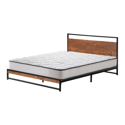 Oikiture Metal Bed Frame Queen Size Beds Platform with Mattress-Bed Frame-PEROZ Accessories