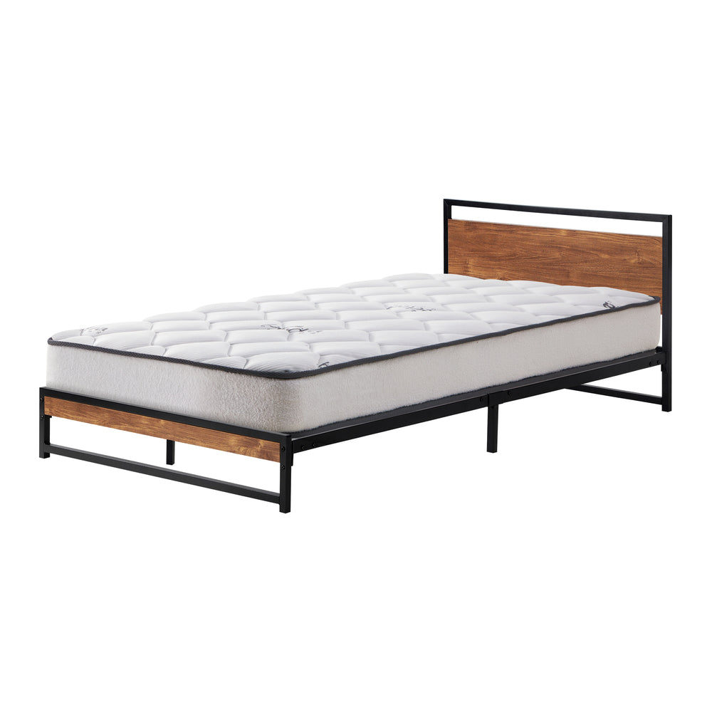 Oikiture Metal Bed Frame Single Size Beds Platform with Mattress-Bed Frame-PEROZ Accessories