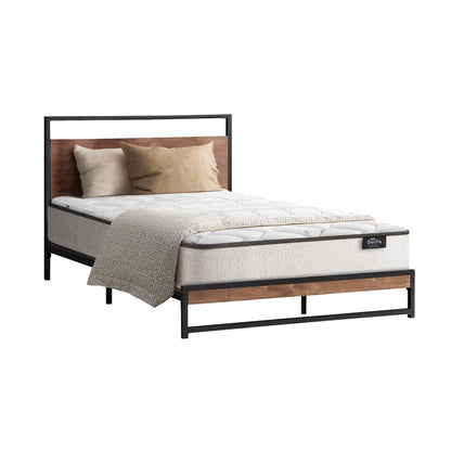 Oikiture Metal Bed Frame Single Size Beds Platform with Mattress-Bed Frame-PEROZ Accessories
