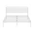 Oikiture Metal Bed Frame Double Size Platform White-Metal Bed Frames-PEROZ Accessories