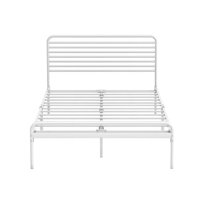 Oikiture Metal Bed Frame King Single Platform White-Metal Bed Frames-PEROZ Accessories