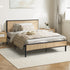 Oikiture Metal Bed Frame King Single Size with Rattan Board-Metal Bed Frame-PEROZ Accessories