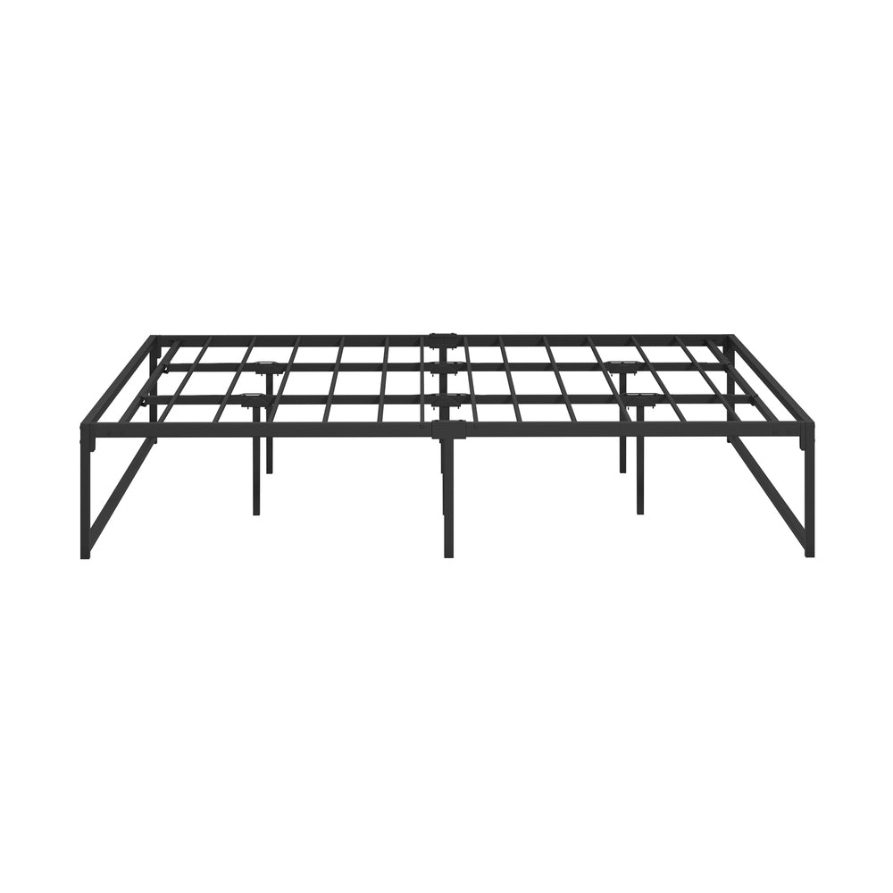 Oikiture Metal Bed Frame King Size Beds Base Platform Black-Metal Bed Frame-PEROZ Accessories