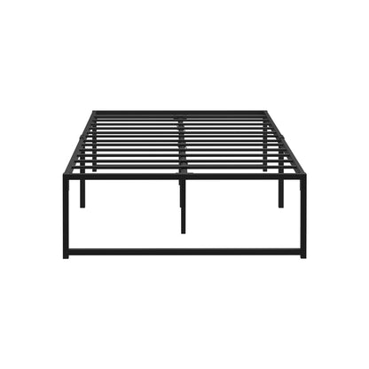Oikiture Metal Bed Frame King Single Beds Platform Black-Metal Bed Frames-PEROZ Accessories
