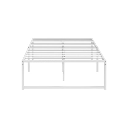 Oikiture Metal Bed Frame King Single Bed Base White-Metal Bed Frame-PEROZ Accessories