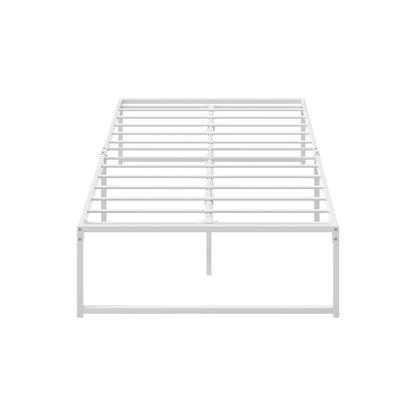 Oikiture Metal Bed Frame King Single Bed Base White-Metal Bed Frame-PEROZ Accessories