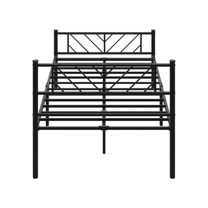 Oikiture Metal Bed Frame King Single Bed Base Platform Black SIS-Metal Bed Frame-PEROZ Accessories