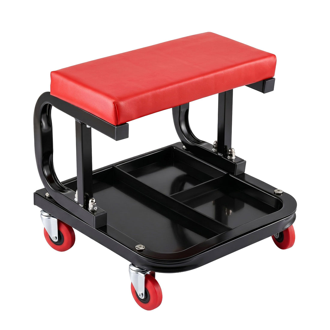 Giantz Creeper Seat Rolling Mechanic Stool with Tool Tray Heavy Duty 36x36cm-Auto Accessories > Auto Accessories Others > Automotive Repair &amp; Speciality Tools-PEROZ Accessories