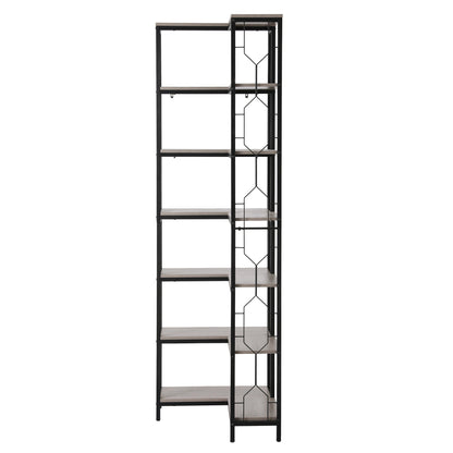 Artiss 6 Tiers Bookshelf Corner Shelf Bookcase Display Shelves Oak-Furniture > Living Room > Bookcases &amp; Shelves-PEROZ Accessories