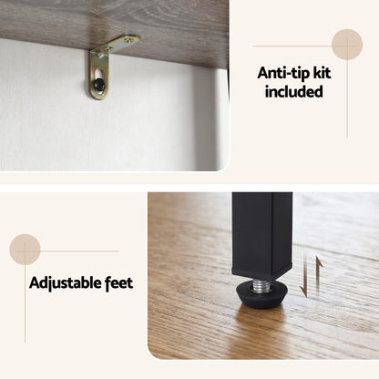 Artiss 6 Tiers Bookshelf Corner Shelf Bookcase Display Shelves Oak-Furniture > Living Room > Bookcases &amp; Shelves-PEROZ Accessories