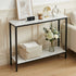 Artiss Console Table Entryway Hallway Display Desk Marble Effect White-Furniture > Living Room > Side Tables-PEROZ Accessories