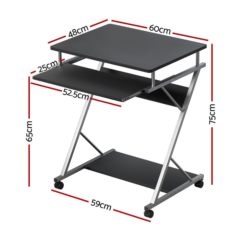 Artiss Computer Desk Keyboard Tray Shelf Black 60CM-Furniture &gt; Office-PEROZ Accessories