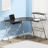 Artiss Computer Desk L-Shape Keyboard Tray Shelf Black-Furniture > Office-PEROZ Accessories