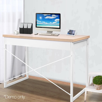 Artiss Computer Desk Drawer Storage Oak 100CM-Furniture &gt; Office-PEROZ Accessories