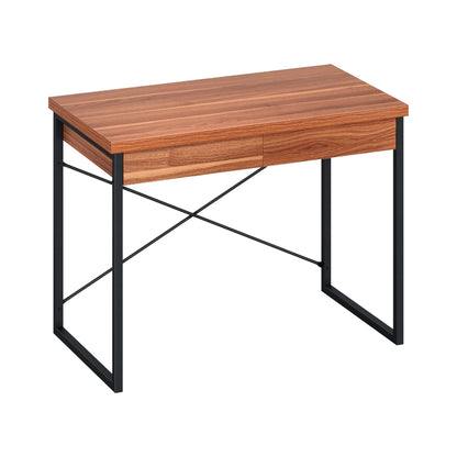 Artiss Computer Desk Drawer Storage Walnut 100CM-Furniture &gt; Office-PEROZ Accessories