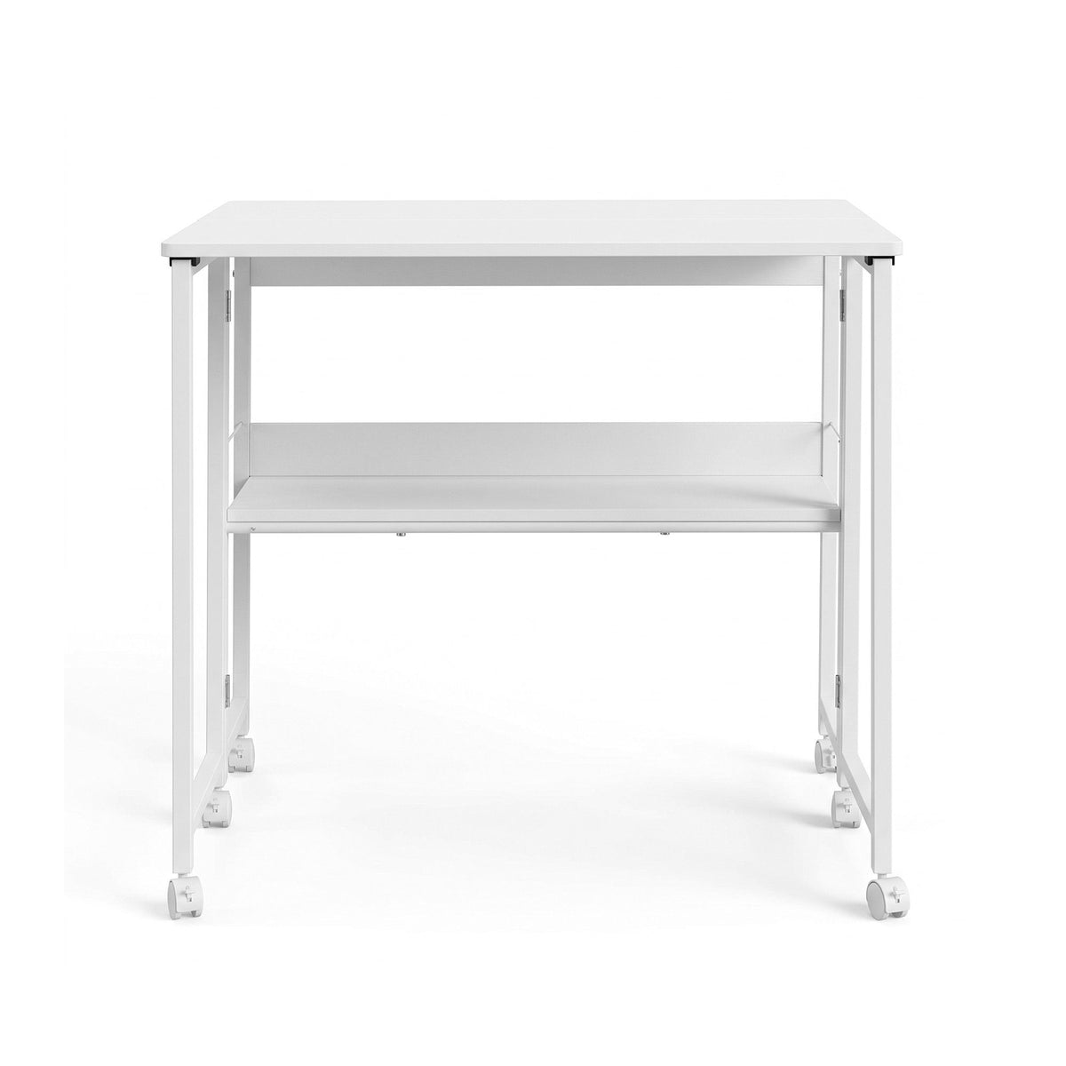 Artiss Foldable Computer Desk Mobile Study Table Workstation White 80cm-Furniture > Office > Desks-PEROZ Accessories