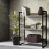Artiss Bookshelf 3 Tiers - NOE Black and Oak-Bookcases & Shelves-PEROZ Accessories