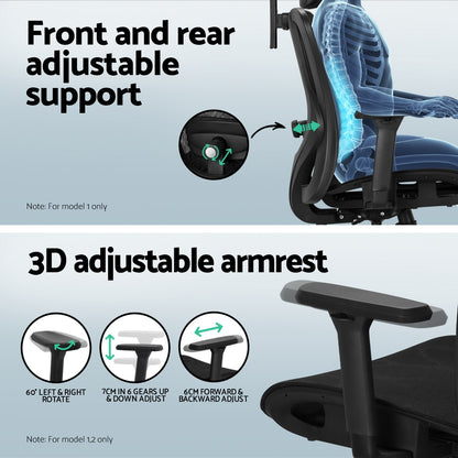 Artiss Computer Desk L-Shape Corner Desks Ergonomic Office Chair Mesh Chairs-Furniture &gt; Office &gt; Desks-PEROZ Accessories