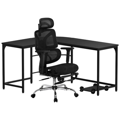 Artiss Computer Desk L-Shape Study Desks Ergonomic Office Chair Mesh Chairs-Furniture &gt; Office &gt; Desks-PEROZ Accessories
