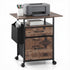 Artiss 2 Fabric Drawer File Cabinet Printer Stand Rolling File Cabinet with Side Bag-Furniture > Office > Storage Cabinets-PEROZ Accessories