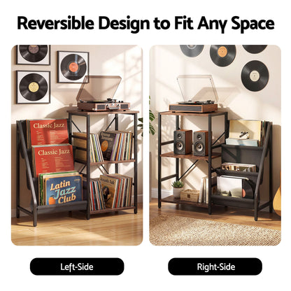 Artiss Record Player Stand with 3-Tier Vinyl Record Storage Turntable Stand
