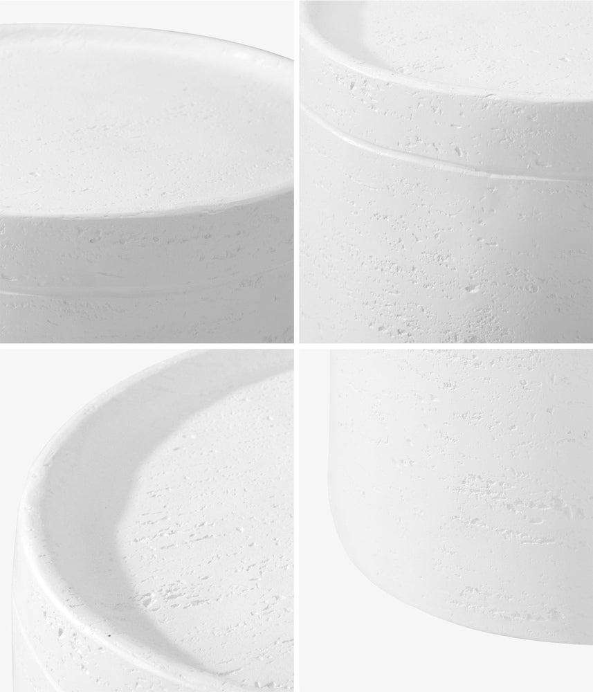 Oikiture Side Table Outdoor Stool Terrazzo Concrete-BedSide Tabless-PEROZ Accessories