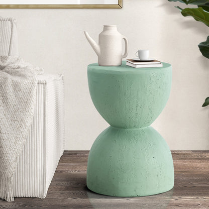 Oikiture Side Table Coffee Tables Stand Stone Green-Side Tables-PEROZ Accessories