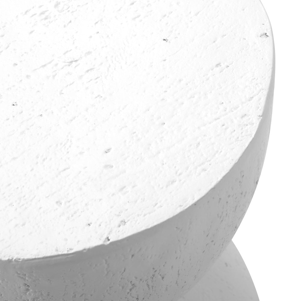 Oikiture End Table Terrazzo Hourglass Coffee Table Side Table Stool Stand-BedSide Tabless-PEROZ Accessories